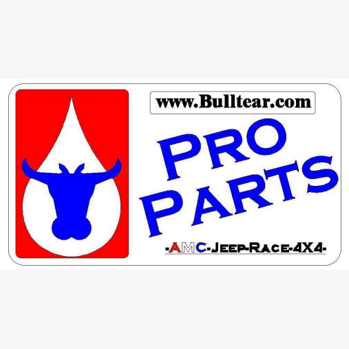 Bulltear Pro-Parts 2\"x4\" decal