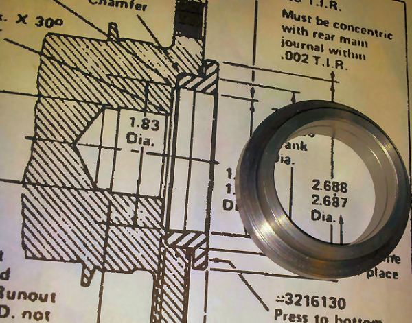 AMC-V8 adaptor ring (early crank to later flexplate)